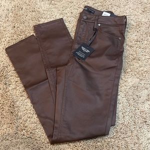 brown skinny pants